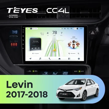 Штатная магнитола Teyes CC4L 4/64 Toyota Levin 1 E180 Рестайлинг (2017-2018) Тип-B