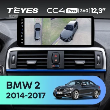 Штатная магнитола Teyes CC4 Pro 12.3" 360 12/256 BMW 2 (F22) (2014-2017)