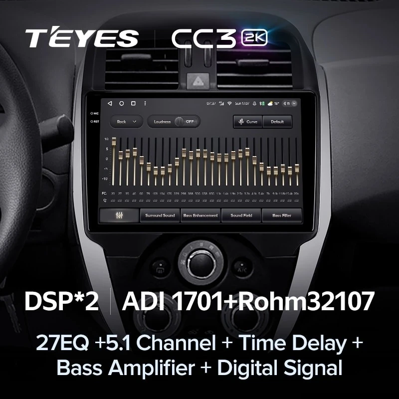 Штатная магнитола Teyes CC3 2K 4/32 Nissan Sunny (2014-2019) F1