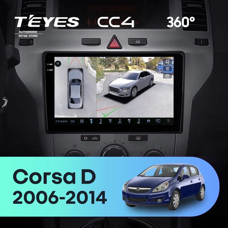 Штатная магнитола Teyes CC4 360 8/128 Opel Corsa D (2006-2014) F2