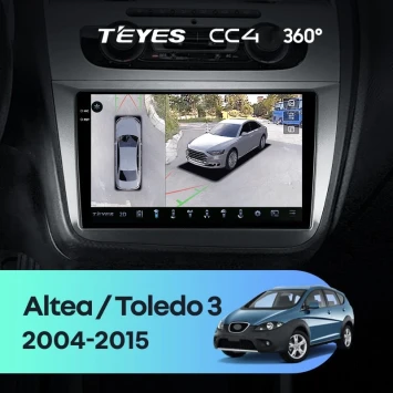 Штатная магнитола Teyes CC4 360 8/128 Seat Toledo 3 (2004-2009)