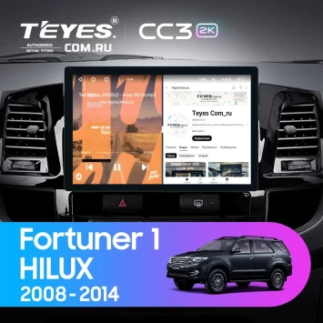Штатная магнитола Teyes CC3 2K 4/64 Toyota Hilux (2008-2014) F1 (11")