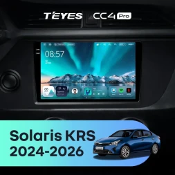 Штатная магнитола Teyes CC4 Pro 8/128 Solaris KRS (2024-2026)