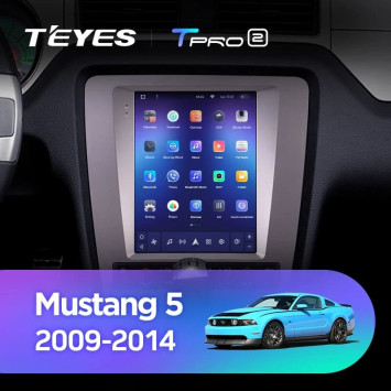 Штатная магнитола Tesla style Teyes TPRO 2 4/64 Ford Mustang 5 S-197 (2009-2014)