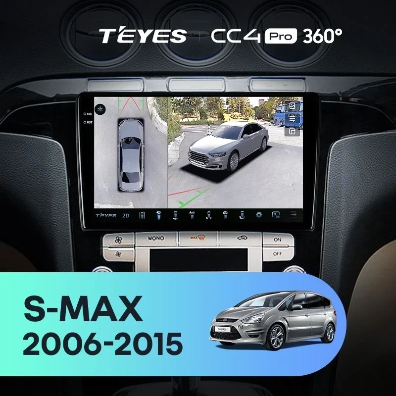 Штатная магнитола Teyes CC4 Pro 360 12/256 Ford S-MAX (2006-2015) F2