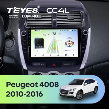 Штатная магнитола Teyes CC4L 6/64 с DTS Peugeot 4008 (2010-2016) F2 Тип-A (9")