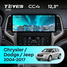 Штатная магнитола Teyes CC4 12.3" 8/128 Dodge Grand 5 Caravan (2008-2017)