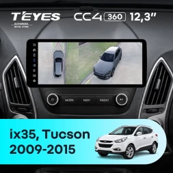 Штатная магнитола Teyes CC4 12.3" 360 6/64 Hyundai ix35 (2009-2015) (авто без усилителя)