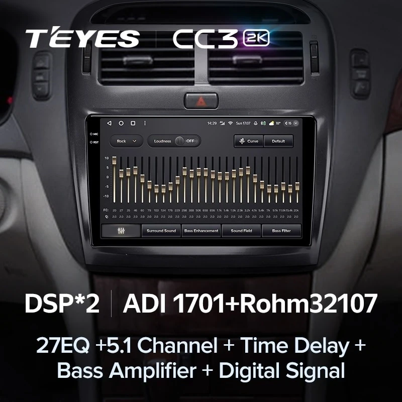 Штатная магнитола Teyes CC3 2K 360 6/128 Toyota Celsior XF30 (2000-2006) F1