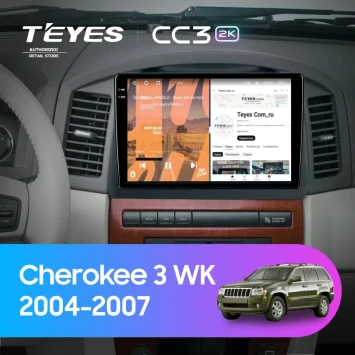 Штатная магнитола Teyes CC3 2K 360 6/128 Jeep Grand Cherokee 3 WK (2004-2007) F2