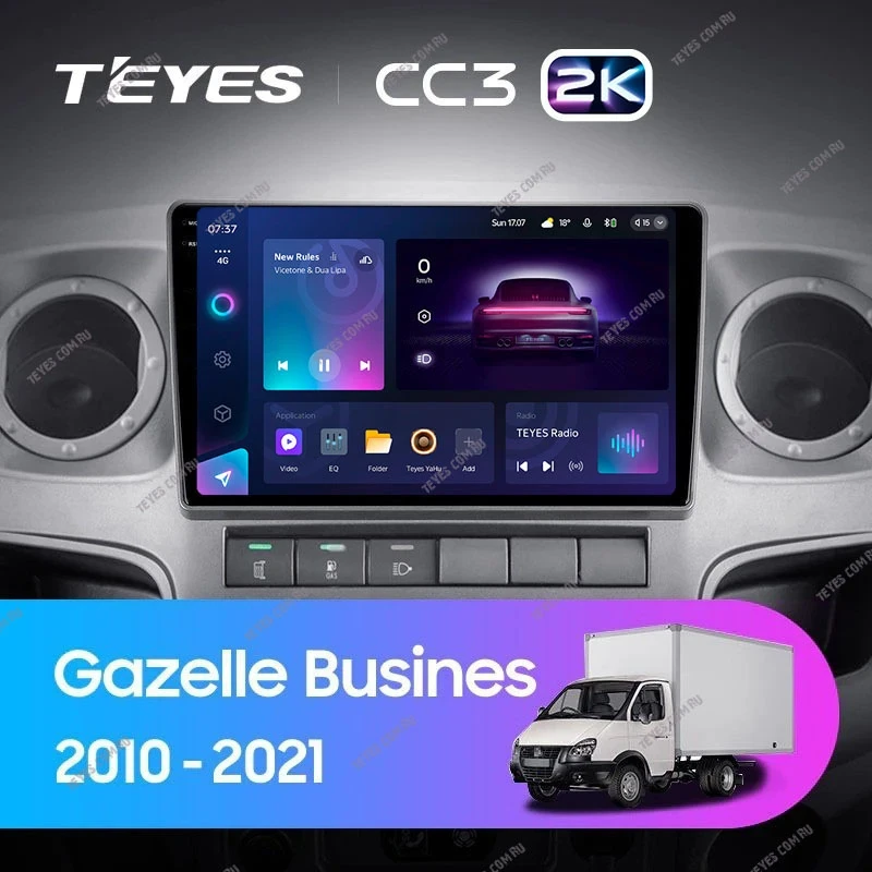 Штатная магнитола Teyes CC3 2K 6/128 для GAZ Gazelle Busines (2010-2021) F2