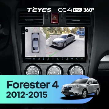 Штатная магнитола Teyes CC4 Pro 360 8/128 Subaru Forester 4 SJ (2012-2015) Тип-A