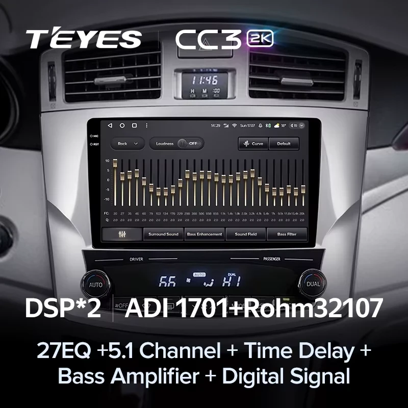 Штатная магнитола Teyes CC3 2K 6/128 Toyota Avalon 3 XX30 (2010-2012) F2