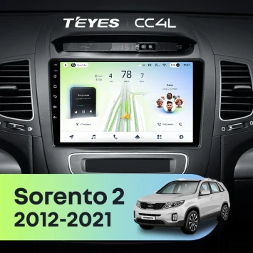 Штатная магнитола Teyes CC4L 6/64 с DTS Kia Sorento 2 II XM (2012-2021) F1