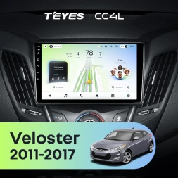 Штатная магнитола Teyes CC4L 4/64 Hyundai Veloster FS (2011-2017) Тип-B