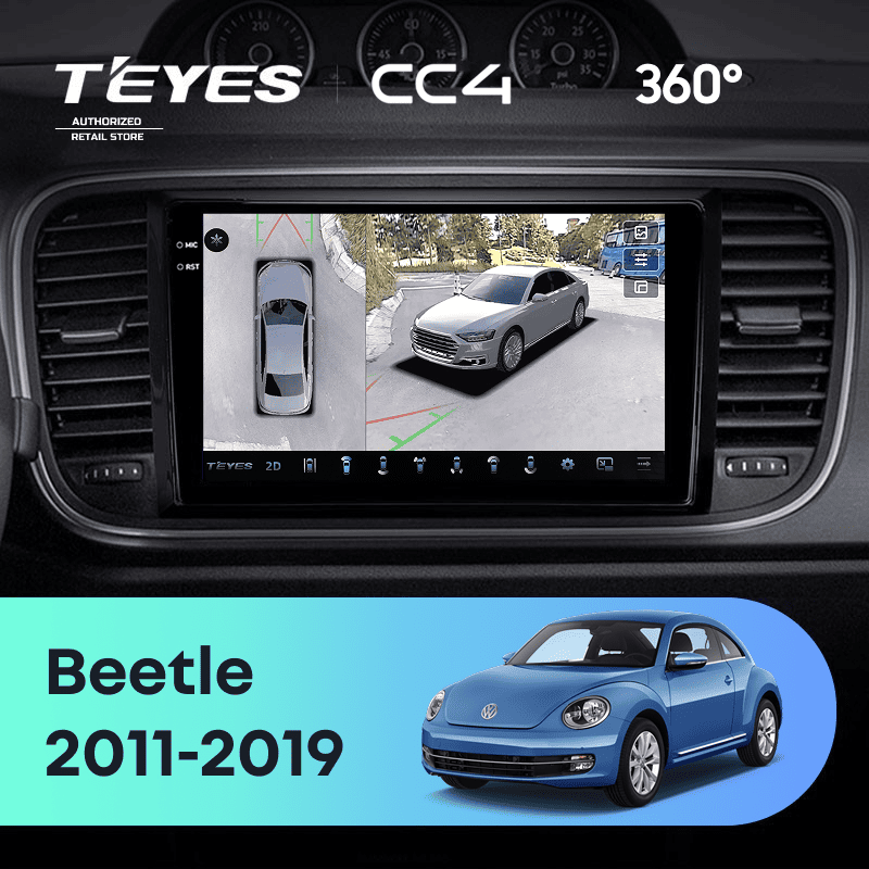 Штатная магнитола Teyes CC4 360 6/64 Volkswagen Beetle A5 (2011-2019)