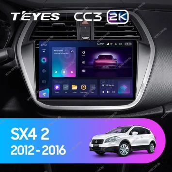 Штатная магнитола Teyes CC3 2K 6/128 Suzuki SX4 2 (2012-2016)