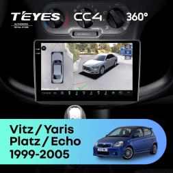 Штатная магнитола Teyes CC4 360 8/128 Toyota Vitz XP10 (1999-2005) F1