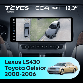 Штатная магнитола Teyes CC4 12.3" 360 6/64 Toyota Celsior XF30 3 (2000-2006)