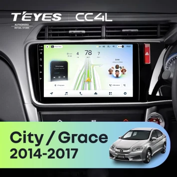Штатная магнитола Teyes CC4L 4/64 Honda City (2014-2017) Тип-B Правый руль