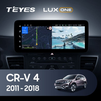 Штатная магнитола Teyes LUX ONE 6/128 Honda CR-V 4 RM RE (2011-2018) Тип-B