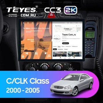 Штатная магнитола Teyes CC3 2K 4/32 Mercedes-Benz C/CLK-Class S203 W203 W209 A209 (2000-2005) F1 (11")