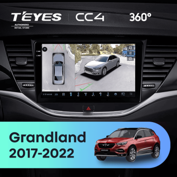 Штатная магнитола Teyes CC4 360 8/128 Opel Grandland (2017-2022) Тип-B