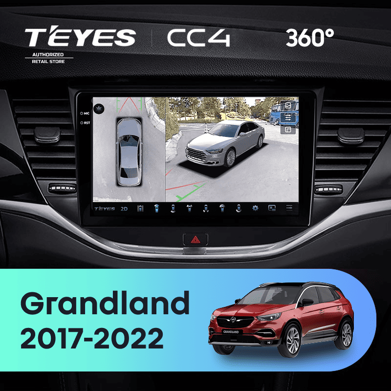 Штатная магнитола Teyes CC4 360 8/128 Opel Grandland (2017-2022) Тип-B