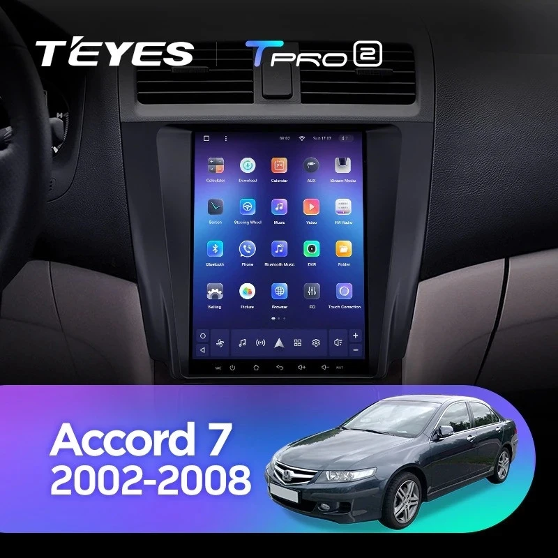 Штатная магнитола Tesla style Teyes TPRO 2 4/32 Honda Accord 7 CM UC CL (2002-2008)