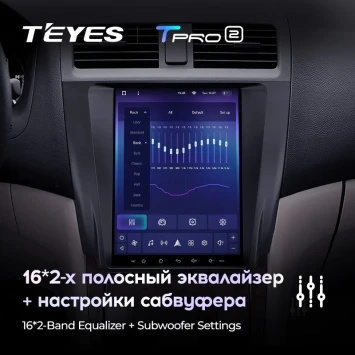 Штатная магнитола Tesla style Teyes TPRO 2 4/32 Honda Accord 7 CM UC CL (2002-2008)