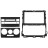 Переходная рамка Toyota Land Cruiser Prado 120 (2002-2009) (9")