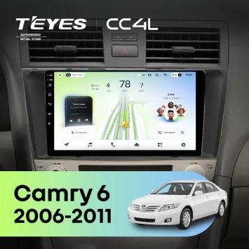 Штатная магнитола Teyes CC4L 4/64 Toyota Camry 6 XV 40 (2006-2011) F3 (черная)