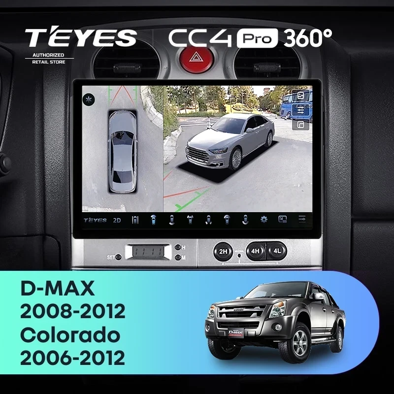 Штатная магнитола Teyes CC4 Pro 360 8/128 Isuzu D-Max (2008-2012) (11")