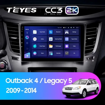 Штатная магнитола Teyes CC3 2K 4/32 Subaru Outback 4 (2009-2014)