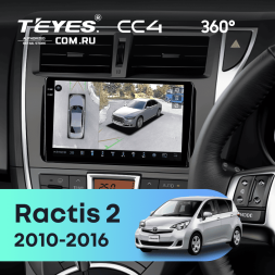 Штатная магнитола Teyes CC4 360 6/64 Toyota Ractis 2 (2010-2016)