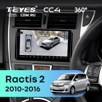 Штатная магнитола Teyes CC4 360 6/64 Toyota Ractis 2 (2010-2016)
