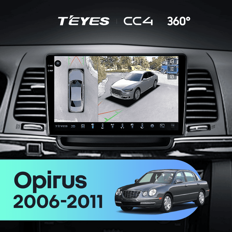 Штатная магнитола Teyes CC4 360 8/128 Kia Opirus GH (2006-2011)