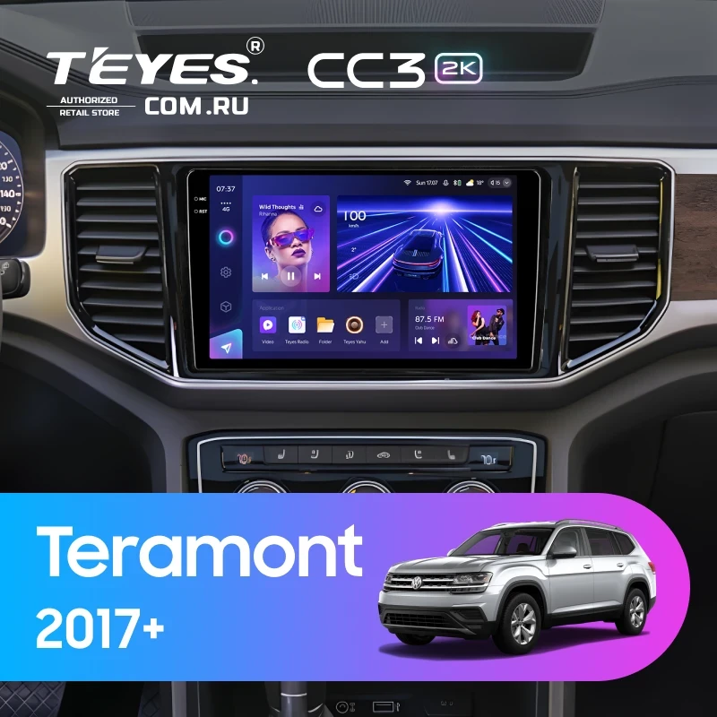 Штатная магнитола Teyes CC3 2K 4/64 Volkswagen Teramont 2017+
