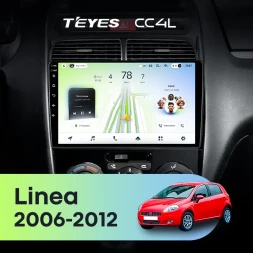 Штатная магнитола Teyes CC4L 6/64 с DTS Fiat Linea (2006-2012)