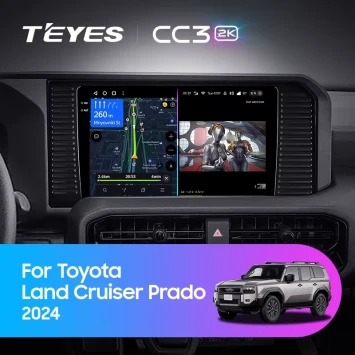 Штатная магнитола Teyes CC3 2K 360 6/128 Toyota Land Cruiser Prado 250 (2024-2026)
