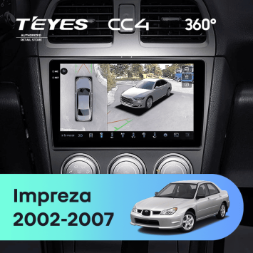 Штатная магнитола Teyes CC4 360 6/64 Subaru Impreza GD GG (2002-2007)