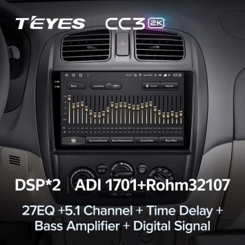 Штатная магнитола Teyes CC3 2K 4/64 Mazda 323 BJ (2000-2003)
