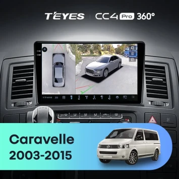 Штатная магнитола Teyes CC4 Pro 360 12/256 Volkswagen Caravelle (2003-2015)