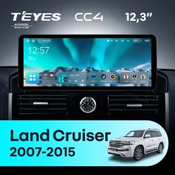 Штатная магнитола Teyes CC4 12.3" 6/64 Toyota Land Cruiser 200 (2007-2015) Тип-B