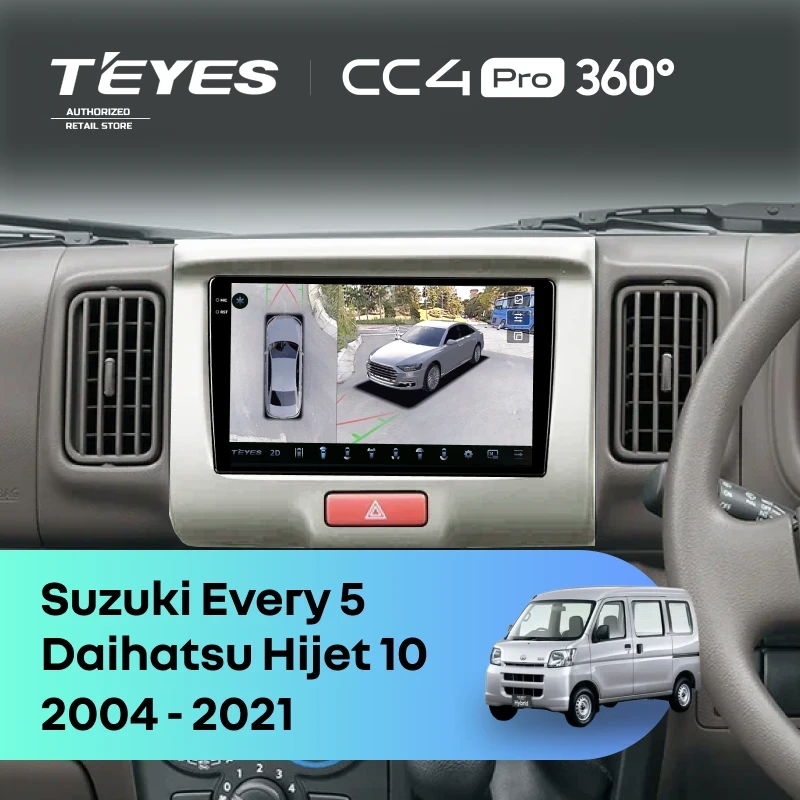 Штатная магнитола Teyes CC4 Pro 360 12/256 Suzuki Every 5 (2005-2015)