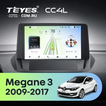 Штатная магнитола Teyes CC4L 6/64 с DTS Renault Megane 3 (2009-2017) (0din)