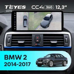 Штатная магнитола Teyes CC4 12.3" 360 8/128 BMW 2 (F22) (2014-2017)