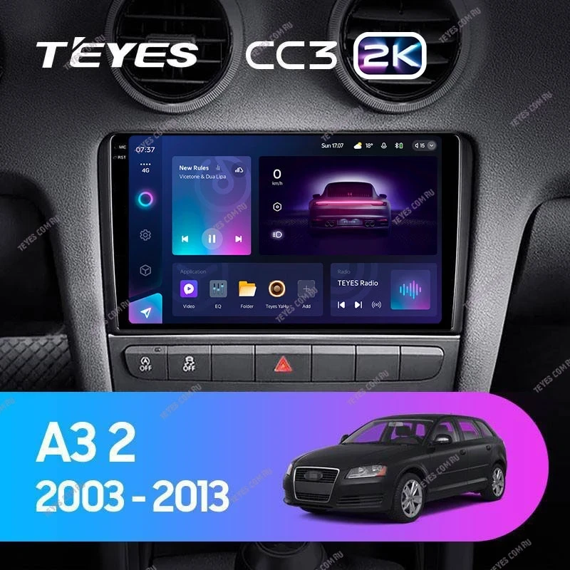Штатная магнитола Teyes CC3 2K 6/128 Audi A3 2 8P (2003-2013)