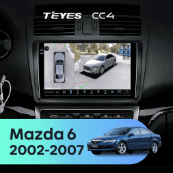 Штатная магнитола Teyes CC4 360 6/64 Mazda 6 GG (2002-2007)