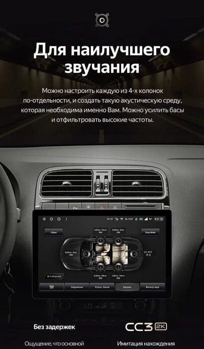 Штатная магнитола Teyes CC3 2K 4/32 Volkswagen Polo 5 (2008-2020) F1 (11")